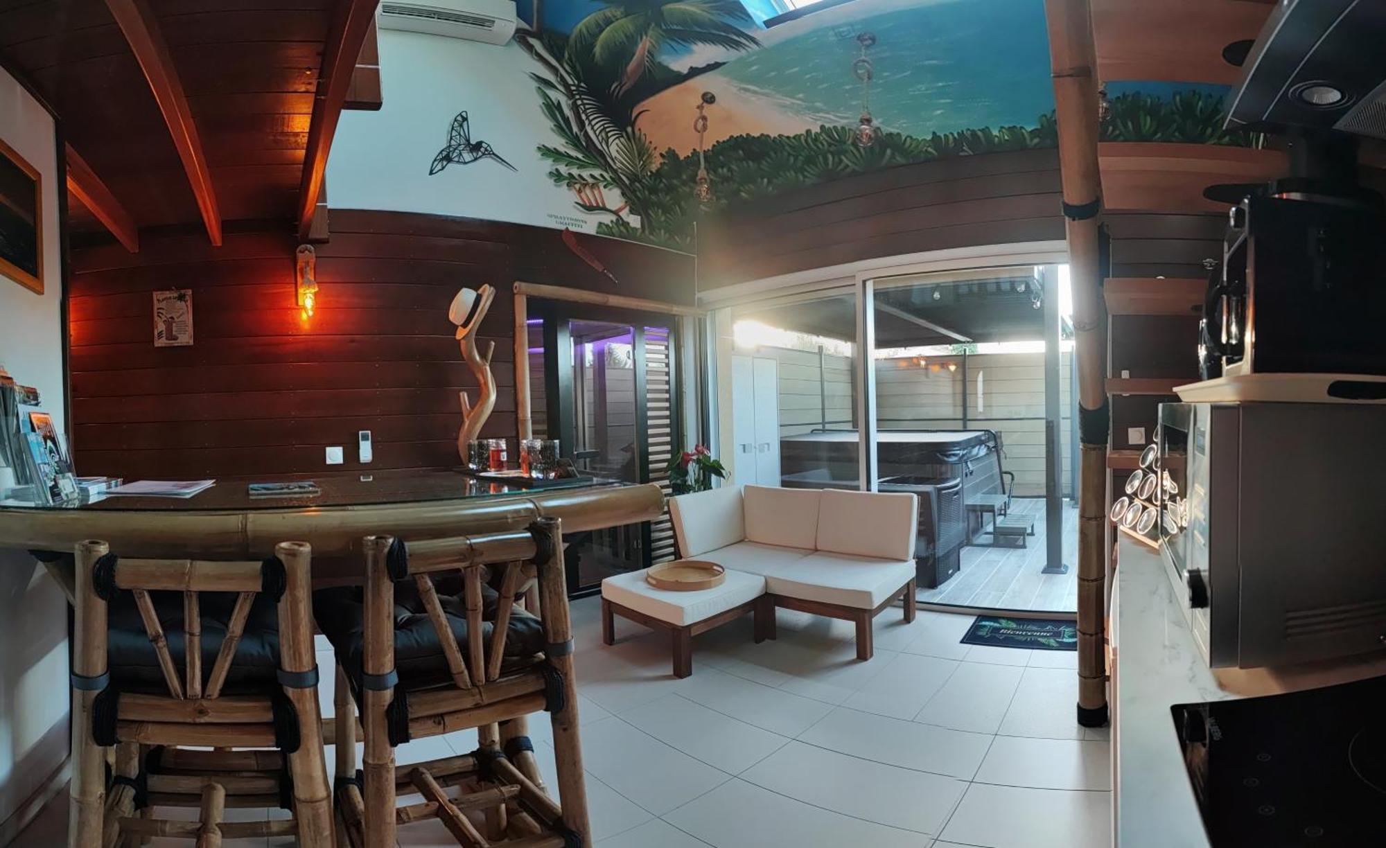 La Kaz Rhumantique Sauna And Spa Privatif La Riviere-Saint-Sauveur Exterior photo